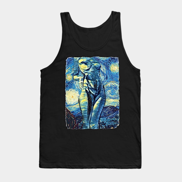 Her Curves Van Gogh Style Tank Top by todos